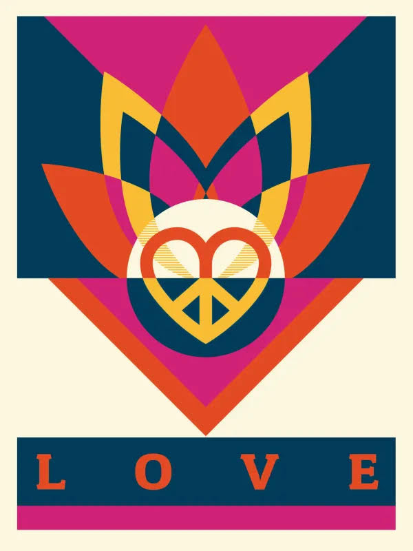 Shepard Fairey - "Love Lotus"